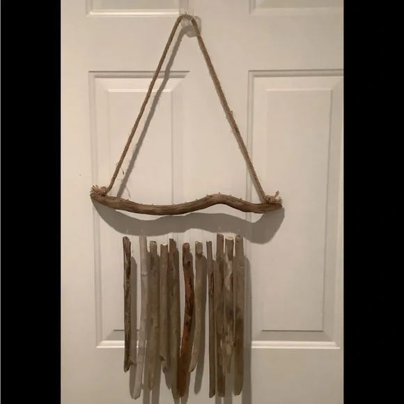 Driftwood Art, Large Driftwood Wind Chime, Driftwood Coastal Art - Picture 7 of 10